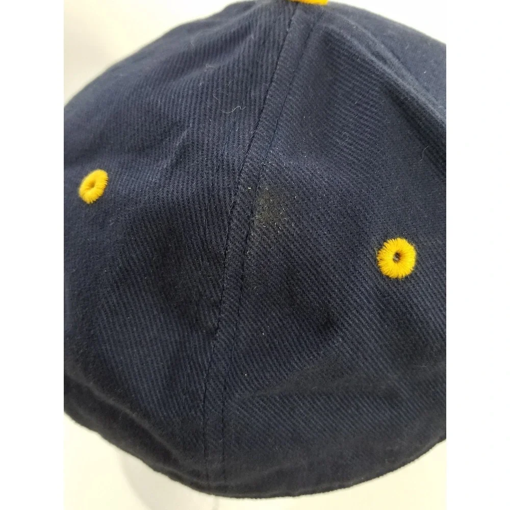 West Virginia Mountaineers Hat Cap Black Adjustable Strapback Embroidered WVU Lo